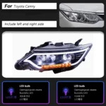 Auto Headlight For Toyota Camry LED Headlight 20 15-20 17 LED Car Lamps Daytime Running Lights Dynamic Turn Signals - Image 6