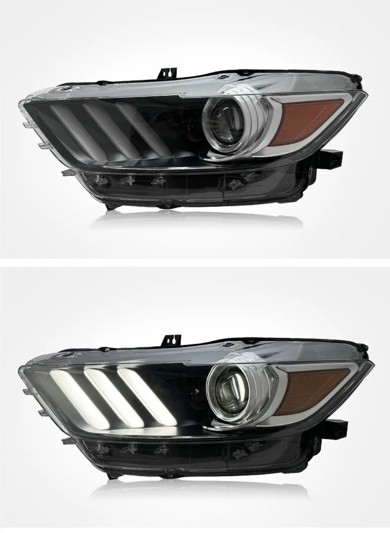 LED Headlights For Ford Mustang 20 15-20 17 LED Daytime Lights Front Lamp LED Headlight Turn Signal Light