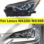 Headlight Assembly For Lexus NX200/NX300 20 14-20 20 Headlight LED Turn Signal Bifocal Lens High Beam Running Lights Upgrade