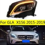LED Headlights For Mercedes Benz GLA 2015-2019 Front Light X156 GLA180 GLA200 GLA250 GLA45 Daytime Lights Modification High Configuration Upgrade Headlight Assembly