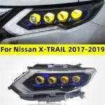 Full LED Crystal Headlights For Nissan X-TRAIL 20 17-20 19 DRL Daytime Light Dynamic Signal Head Lamp Accembly