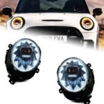 HeadLights for MINI F55 F56 20 14-20 21 Upgraded LED Bifocal Lens Day Running Turning Signal Head Lamps Assembly