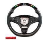 4 Styles Steering Wheels for Tesla Model S Carbon Fiber LED Customized Racing Steering Wheel - Image 4