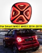 Car Tail Lights for Mercedes Benz Smart LED Taillight 20 14-20 20 Smart W453 W451 Rear Fog Brake Turn Signal Light