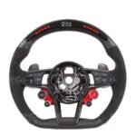 Auto Parts Round LED Steering Wheel for AUDI TT TTRS R8 RS RS4 RS5 RS6 RS7 S4 S5 S6 S7 S8 Carbon Fiber - Image 2