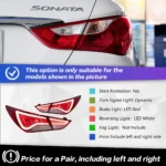 Auto Taillight for Hyundai Sonata 20 11-20 16 Sonata YF LED Tail Lamp DRL Signal Brake Reverse Tail Lights - Image 6