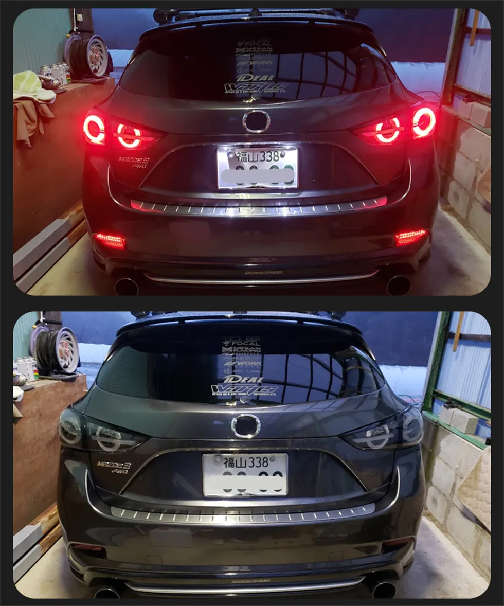 For Mazda 3 Axela Hatchback 2014-20 19 BMLFS BMEFS Tail Lights With Sequential Turn Signal Animation Brake Lights