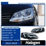 Car Lights Assembly for VW Jetta MK6 MK6 20 11-20 18 All LED Front Daytime Light Signal Headlight Accessories - Image 6