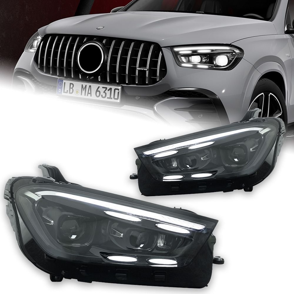 f3945ba9-d158-4080-a263-81802cd7f870 Headlights for Mercedes Benz GLE W167 LED Headlight 20 20-2024 W167 DRL Street Light High Beam Signal Running Lamp - Image 1