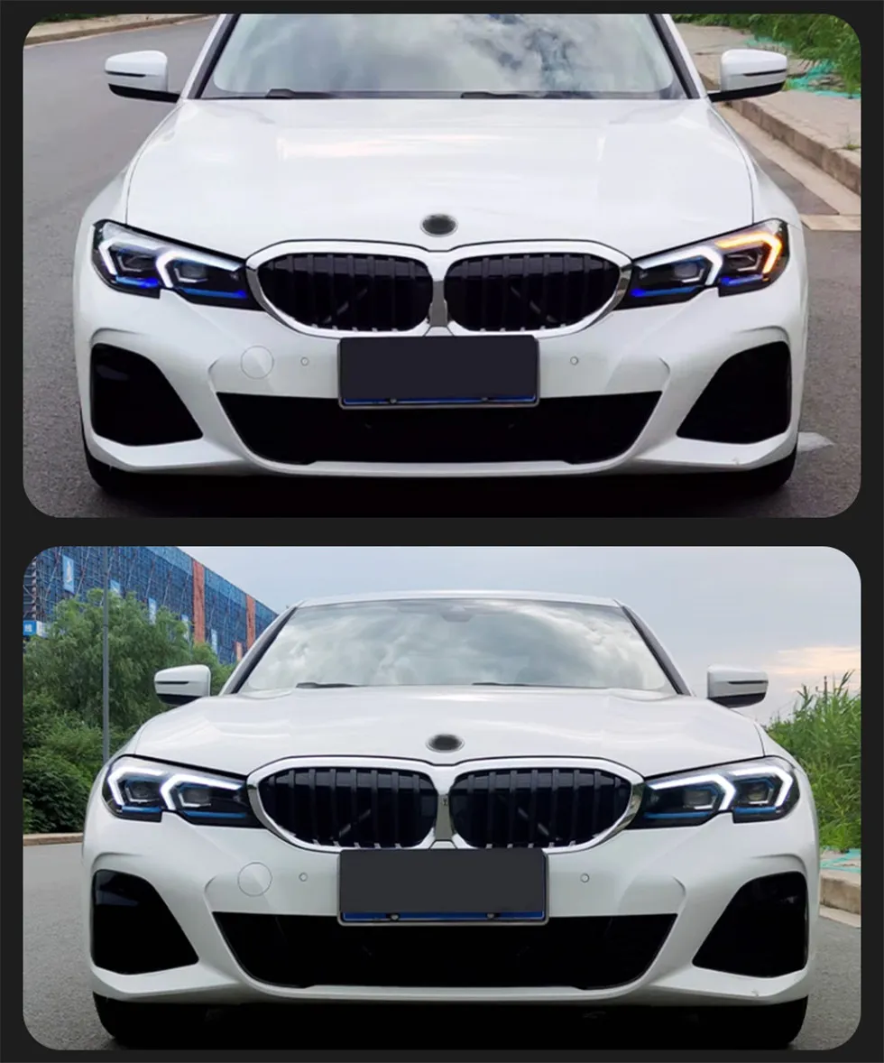 Headlight For 3 Series G20 20 19-20 21 Head Lights Laser Style Turn Signal Lamp LCI Replacement DRL Daytime Lights