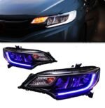 Auto Headlight For Honda Fit Jazz 2014-20 20 Wing Styling LED Headlights Daytime Lights DRL Signal Front Lamp
