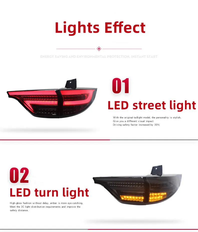 Car Tail Lights For Toyota Previa 2006-2012 Taillight Assembly ACR50 LED Flowing Turn Signal Light Rear Reversing Highligh