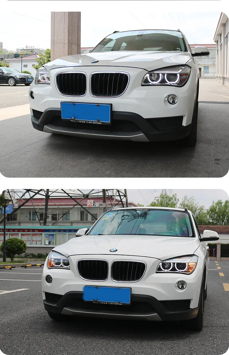 Car Accessory for BMW X1 E84 20 12-20 15 LED Head Lights Fog Lights Day Running Light Highlight Turn Signal Headlights