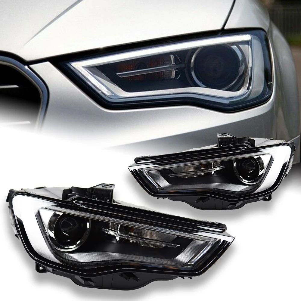 f933879d-57cf-4a9b-8b8b-5029bdc4ec55 Car Styling for AUDI A3 Headlights 20 13-20 16 Upgrade S3 All LED Headlight DRL Hid Head Lamp Angel Eye Bi Xenon Beam Accessories - Image 1