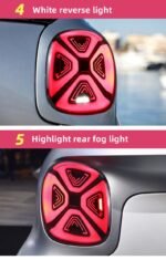 Car Tail Lights for Mercedes Benz Smart LED Taillight 20 14-20 20 Smart W453 W451 Rear Fog Brake Turn Signal Light - Image 3