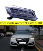 Car Lights For Accord 9.5th 2015-2018 Upgrade LED Auto Crystal Wing Headlights Start Animation DRL Dynamic Lamp Accessories Kit