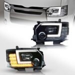 Car Tuning Front Headlights For Toyota Hiace 2005-20 18 Headlight LED Running Lights Bi-Xenon Beam Fog Lights - Image 4
