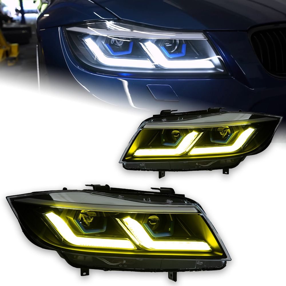fc3d1518-3982-4902-a068-5fabb5eb852e LED Headlight for BMW E90 Headlights 2005-2012 320i 318i 323i 3 Series DRL Daytime Lights HID Signal Lamp - Image 1