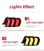 Car Taillight For Ford Mustang 20 15-20 21 RGB Style Tail Lights LED Street Lights Turn Signal Brake Taillight Assembly - Image 5