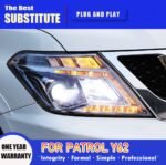 Car Headlights For Nissan Patrol Y62 2013-20 16 LED DRL Front Dynamic Turn Signal Lamp LED Lens Auto Assembly - Image 4