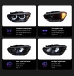 Headlights Assembly for BMW F20 LED Headlight 20 15-20 18 1 Series 116i 118i Front Lights DRL Low/High Beam Turn Signal - Image 3