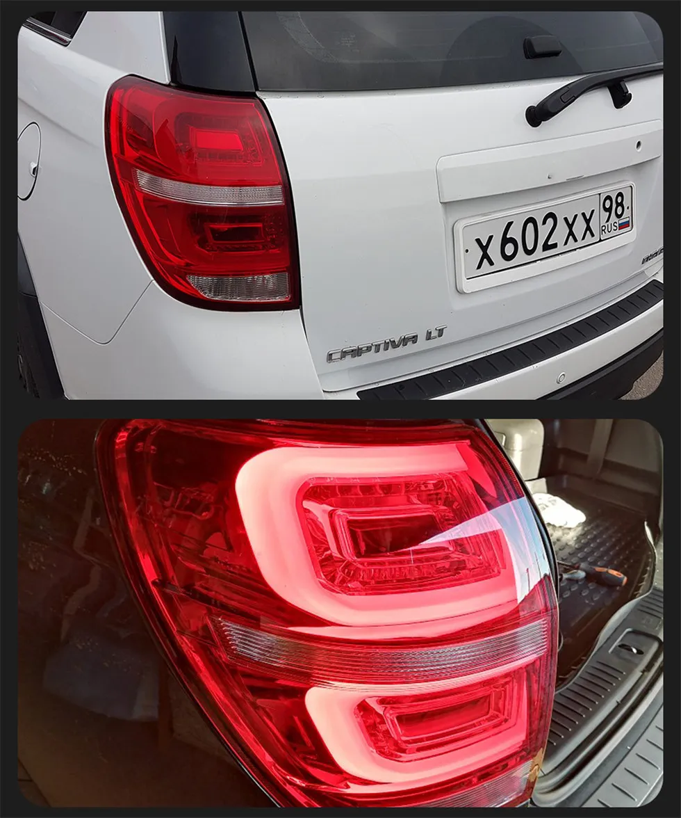 LED Turn Signal Taillights For Captiva 20 08-20 17 Tail Light LED DRL US Style Day Running Brake Reversing Driving Lights