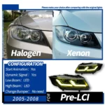 LED Headlight for BMW E90 Headlights 2005-2012 320i 318i 323i 3 Series DRL Daytime Lights HID Signal Lamp - Image 6