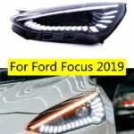Dual Beam Lens Lamp For Ford Focus 20 19 Headlight Assembly Car Daytime Running Light LED Streamer Turn signal Light