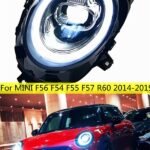 LED front lights For MINI F56 2014-19 F54 F55 F57 R60 Full LED Lens Turn Signal Head Light daytime running lamp