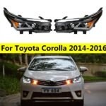 High Beam LED Head Light For Toyota LED Headlight 20 14-20 16 Headlights Corolla Altis DRL Angel Eye Turn Signal Front Lamp