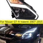 All LED Head Lamp For Nissan GT-R Valenti LED Headlight 2009-17 GTR DRL Turn Signal High Beam Angel Eye Projector Lens