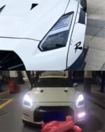 All LED Head Lamp For Nissan GT-R Valenti LED Headlight 2009-17 GTR DRL Turn Signal High Beam Angel Eye Projector Lens - Image 5