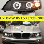Car Lights LED Head Lamp For BMW X5 LED Headlight 1998-2002 Headlights E53 High Beam Angel Eye DRL Turn Signal Light