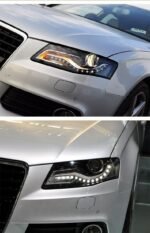 Head Lamp For Audi A4 LED Headlight 2009-2012 Headlights A4L DRL Turn Signal High Beam Angel Eye Projector Lens - Image 2