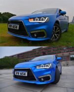 LED Headlights For Mitsubishi Lancer LED Headlight 2008-16 Lancer-EVO DRL Bi-xenon Beam Turn Signal Light - Image 4