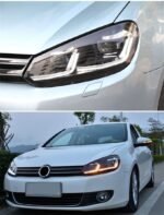 Car Lights For Golf 6 MK6 Jetta 2009-2012 Headlights Variant Golf6 LED Dual Beam Lens Headlights Daily Turn Siganl Lamp - Image 4