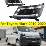 LED Front Head Lights For Toyota Hiace 20 19-2022 DRL Replacement Daytime Headlights LED Turn Signal Light