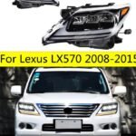 2 PCS Car Front Lamp LED For Lexus LX570 20 08-20 15 Modified LED Lights DRL Daytime Running Driving Light