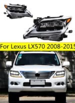 2 PCS Car Front Lamp LED For Lexus LX570 20 08-20 15 Modified LED Lights DRL Daytime Running Driving Light