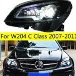 High Beam LED Headlight for Mercedes Benz W204 2007-2011Car Lights c200 c260 c300 LED Dynamic Turn Signal Running Headlights Angel Eye Lamp