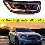 1 Pair LED Headlights For New Highlander 20 15-20 17 High Beam Light LED Turn Signal Front Fog Lights Plug And Play