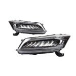 2 PCS Auto Car LED Head Light For Accord G8 2008-2013 Modified LED Lamps Headlights DRL Dual Projector Facelift - Image 2