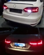 2 Colors Car Tail Lights For VW Jetta MK6 2012 LED Reversing Rear Lamp DRL Fog Brake Taillights Dynamic Turn Signal - Image 4