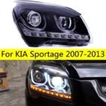 High Beam Headlight For KIA Sportage 2009-2014 DRL Bi-xenon Lens Head Lamp LED Daytime Running Lights Facelift