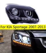 High Beam Headlight For KIA Sportage 2009-2014 DRL Bi-xenon Lens Head Lamp LED Daytime Running Lights Facelift