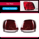 2 Colors Taillights For VW POLO 2011-20 18 Tail Light Benz Type LED DRL Style Running Signal Brake Reversing Parking Lighthouse Facelift - Image 6