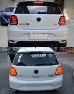 2 Colors Taillights For VW POLO 2011-20 18 Tail Light Benz Type LED DRL Style Running Signal Brake Reversing Parking Lighthouse Facelift - Image 4