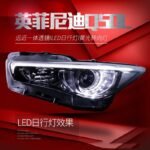 Car Headlight For Infiniti Q50L 2014-20 19 LED Turn Signal Front Lights DRL High Beam Daytime Running Headlights Replacement