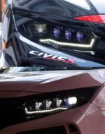 Car Lights For Civic X FC1 FC2 FC5 20 16-2021 LED Diamond Headlights DRL Dynamic Turn Signal Lamp Accessories Assembly Upgrade - Image 3