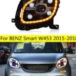 All LED Head Lamp For Smart LED Headlight 20 15-20 20 Headlights W453 DRL Turn Signal Dual Beam Lens Running Lights